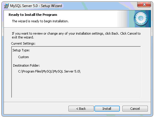 Установка СУБД MySQL.