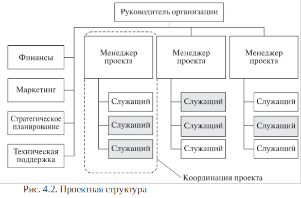 Типовая схема проектной организационной структуры
