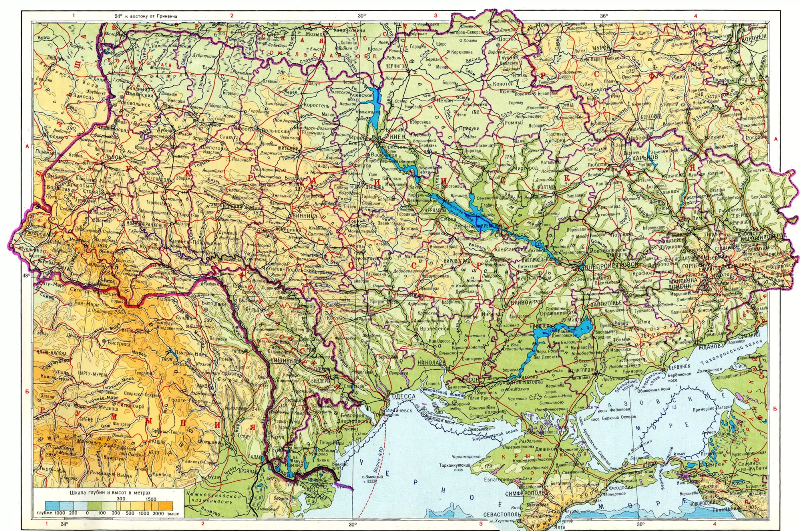 Природные условия Украины.