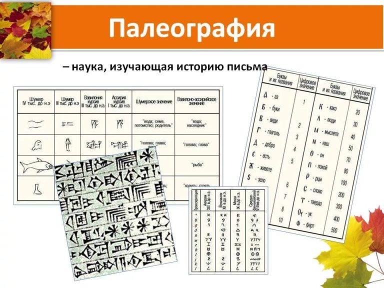 Палеография.