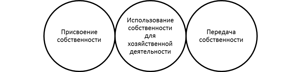 Составные элементы системы экономических отношений собственности.