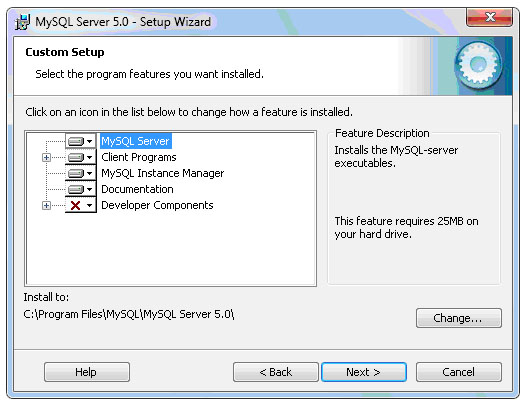 Установка СУБД MySQL.