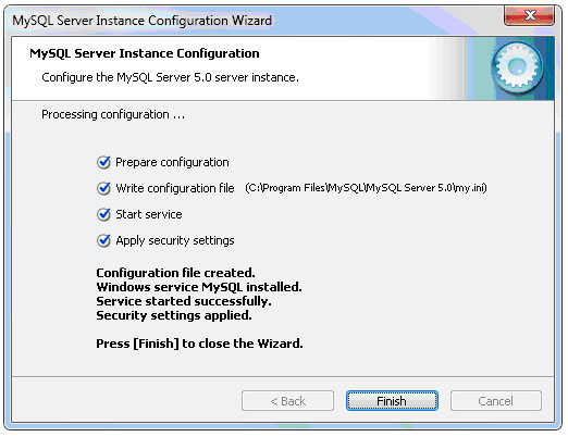 Установка СУБД MySQL.