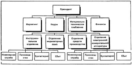 Продуктовая организационная структура.
